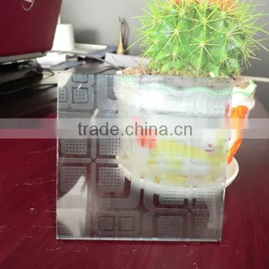 Clear Acid Etched Glass for Decorative Partition thumbnail-3