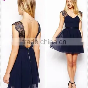 OEM Ladies Lace Dress Design High Quality Polished Lace Dress Quality Choice thumbnail-1