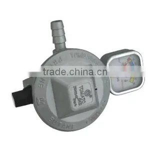 High Quality Regulator LPG With Meter, Zinc Alloy Gas Valve With Child Lock Switch thumbnail-1