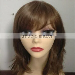 Middle Long Hair Wig With Side Swept Bangs thumbnail-1