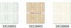 Discontinued Printed Yarn Wallpaper, Oriental Vertical Stripe Wallcovering for Room , Charming Wall Decor Price thumbnail-1