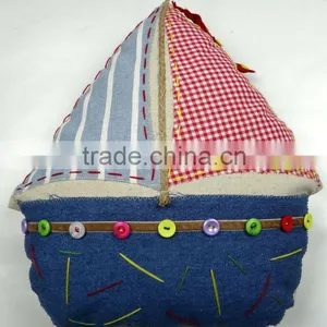 Sewed by Hand Stitch House Pillow thumbnail-1