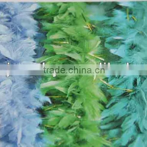 Fluffy Turkey Feather Chandelle Boa LZYJ29 thumbnail-1