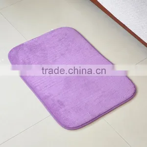 Coral Fleece Bathmat Carpet Bathroom Mat With Anti Slip Base thumbnail-6