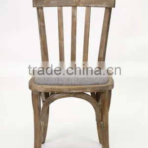 Antique French Style Fabric Seat Dining Table and Chair/ Restaurant Dining Sets(CH-272-OAK,DT-413-OAK) thumbnail-3
