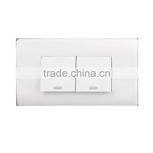 2 Gang 1 Way Wall Lamp Rocker Switch thumbnail-3
