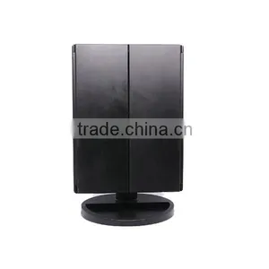 Newest Touch Sensor Usb Directly Charging Lighted Vanity Table Mirror With 3 Sides thumbnail-2