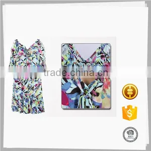 Wholesale Print Latest Designs Off-shoulder Women's Fashion Night Dress thumbnail-2
