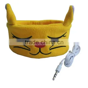 Uneed Noise Cancelling Wired Carton Sleeping Headband Headphones For Laptop Computer thumbnail-2
