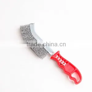 Plastic Crimped Wire Hand Scratch Brushes, Length 265 mm 10 1/2" thumbnail-1