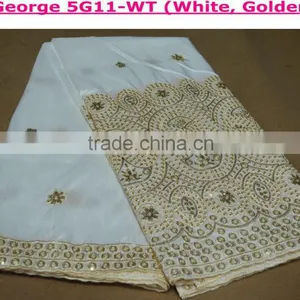 Wholesale Fashion Curious George Fleece Fabric African George Lace Fabric Beaded George Fabric Promotion Sale thumbnail-3