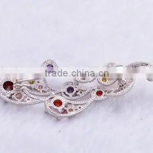 China Wholesale Shinny CZ Cubic Zircon Peacock Brooch Jewelry/Elegant Fashion Peacock Brooch thumbnail-3