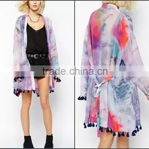 High Quality Sexy Beachwear Polyester Chiffon Fashion Kaftan thumbnail-1