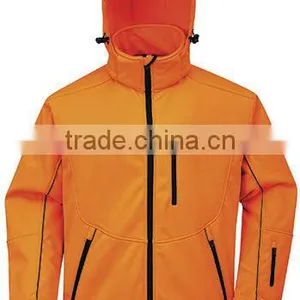 Orange Softshell Jackets Men 10000mm Waterproof thumbnail-1