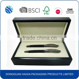 2016 Glossy Lacquer Luxury Wooden Pen Box for 2 Pens thumbnail-1