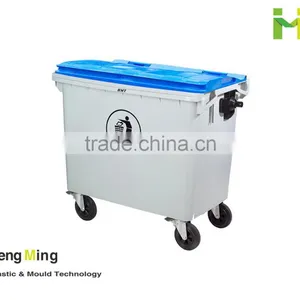 Hot 660L Wheeled Plastic Waste Container thumbnail-1