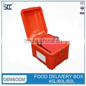 60L Orange Scooter Box for Food Delivery, Delivery Box for Food, Food Delivery Box thumbnail-2