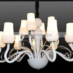 2015 New Modern Design White Crystal Chandelier thumbnail-3