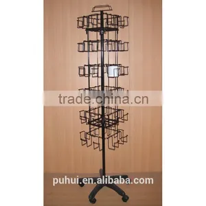 Space Saving Four Sides Floor Cups Display Stand for USA Market thumbnail-6