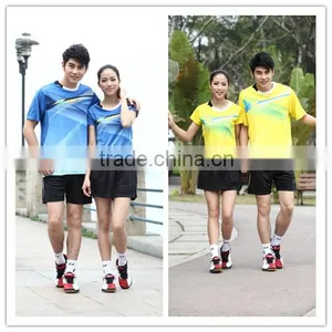 Couple's Blue Badminton Wear,wholesale Cheap Badminton Sport Shirt,exporters Badminton Sport Shirt thumbnail-1