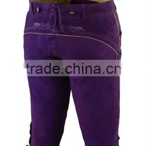 Bavarian Ladies Long in Goat Sued Purple thumbnail-2
