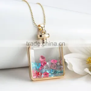 Wish Ruby Diamond Stone Chain Necklace Designs thumbnail-1