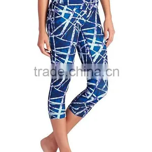 2016 Cheap Wholesale Ladies Capri Pants Nylon Spandex Women Sexy Running Yoga Pants thumbnail-2