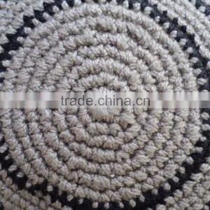 100% Hand-made Cotton Kippah & Caps / Muslim Kippah Kippot Yarmeulke Factory Supplier thumbnail-4