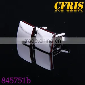 Splice Cufflink,Red Enamel Cufflink thumbnail-1