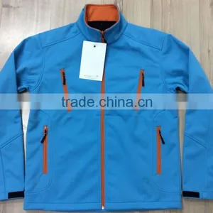 Men's Windproof Breathable Outdoor Softshell Jacket Four Pocket Zip thumbnail-2