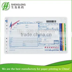 (PHOTO)FREE SAMPLE,241x140mm,6-ply,with Back Gum,removable & Loose-leaf,international Waybill thumbnail-1