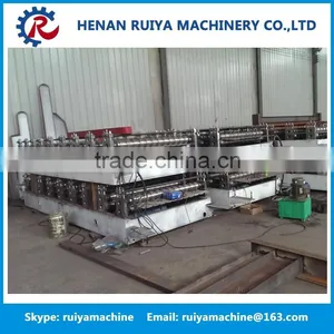 Glazed Steel Roof Tile Roll Forming Machine/glazed Tile Roof Machine/corrugated Tiles Making Machine thumbnail-1