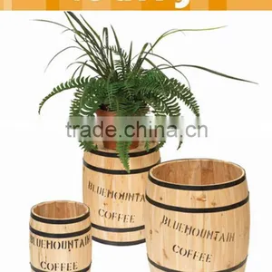 LEAFFY-Chinese Fir Wood Flower Pot CB04-030 thumbnail-1