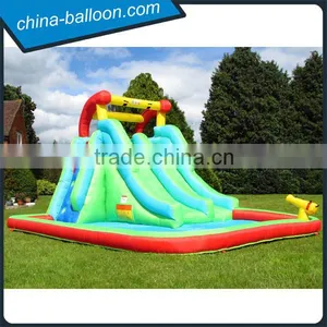 Giant Inflatable Water Slide With Pool,popular Inflatable Water Slide With Water Gun Supplier's Choice thumbnail-5
