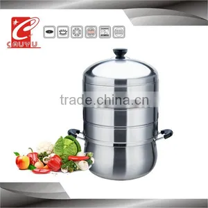 CYST326B-5 Stainless Steel 3 Tier Food Steamer thumbnail-1