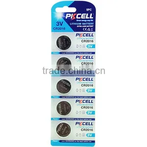 PKCELL CR2016 3V 75mAh Lithium Button Cell CE&RoHS Certificated thumbnail-1
