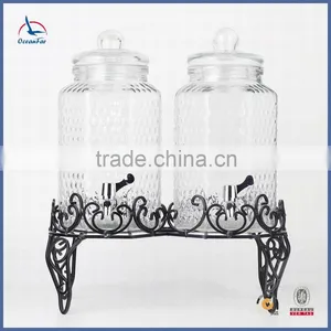 Wholesale Glass Beverage Dispenser Tableware Glass Dispenser thumbnail-1