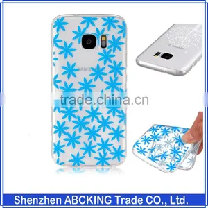 Painted Colored TPU Cover for Samsung Galaxy S7 Edge S7 Flowers Colorful Soft Tpu Case thumbnail-1