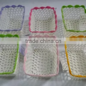 Crochet Mini Basket Round thumbnail-3