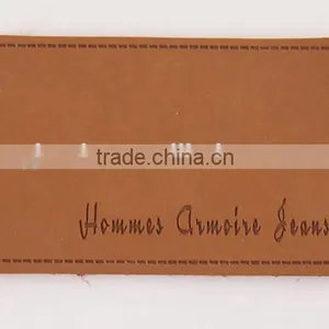 Leather Logo Patch Embossing Stamp in Garment Label thumbnail-4