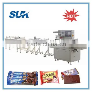 Back Sealing Flow Chocolate Bar Packing Machine With Stainless Steel Frame thumbnail-1