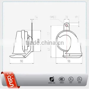Magic Dual Tone Car Horn Electronic Horn for Mazda Cars (ODL-163 14) thumbnail-2