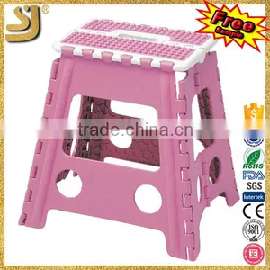 Wooden Folding Step Stool, Plastic Foldable Travel Stool, Modern Plastic Folding Stool thumbnail-5