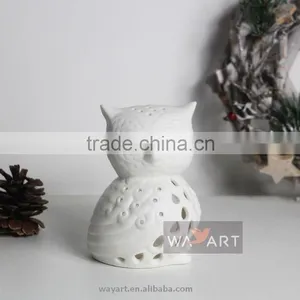 3Asst Wonderful Carved Owls Candle Holders for Christmas Decoration thumbnail-2