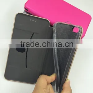 Tpu Case Inside Wallet Design for Iphone 6s pu Leather Mobile Phone Cover Case thumbnail-2