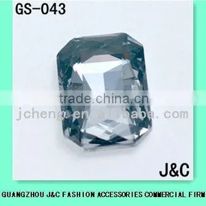 Retangle Crystal Glass Stone for Shoes Ornament thumbnail-1