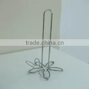 Home Free Standing Spiral Design Kitchen/toilet Metal Paper Towel Holder/rack thumbnail-1
