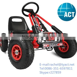 Children Pedal Steering Knckle Go Kart With Solid Wheel thumbnail-1