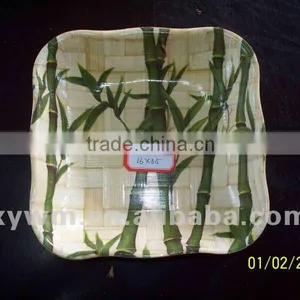 Decorative Bamboo Square Plate thumbnail-1