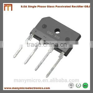 8A 50V-1000V Single Phase Glass Passivated Bridge Rectifier GBJ810 thumbnail-1